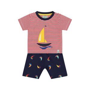 Lilly And Sid Boys Sail Boat Short Set